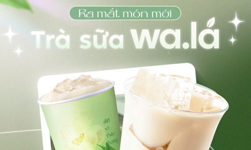 wa.lá ra mắt món mới trà sữa wa lá